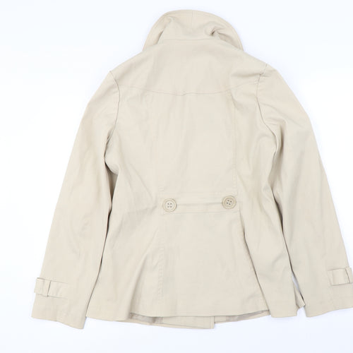 George  Womens Beige   Jacket Coat Size 12