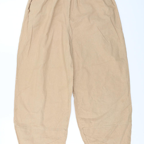 Preworn  Womens Beige   Cropped Trousers Size L L21 in