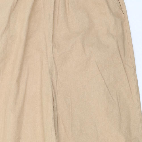 Preworn  Womens Beige   Cropped Trousers Size L L21 in