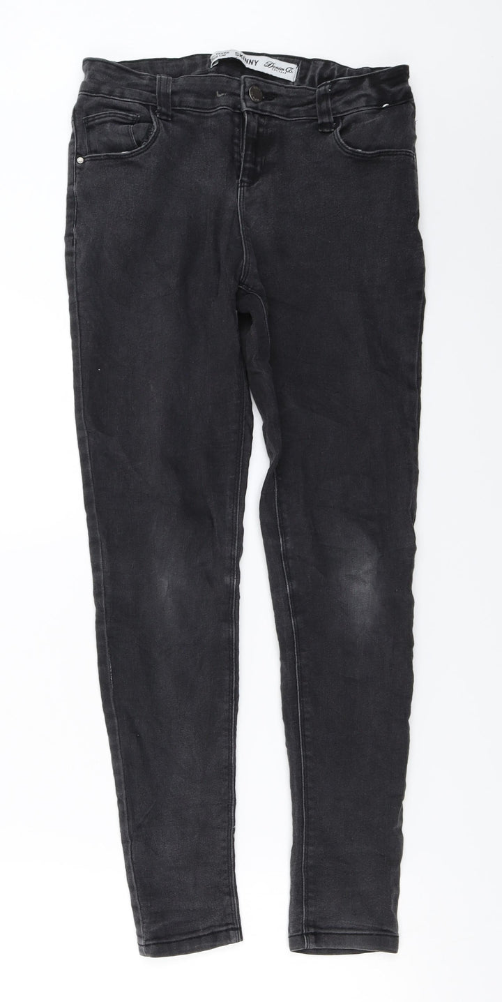 denim co Girls Grey Skinny Jeans Size 12-13 Years