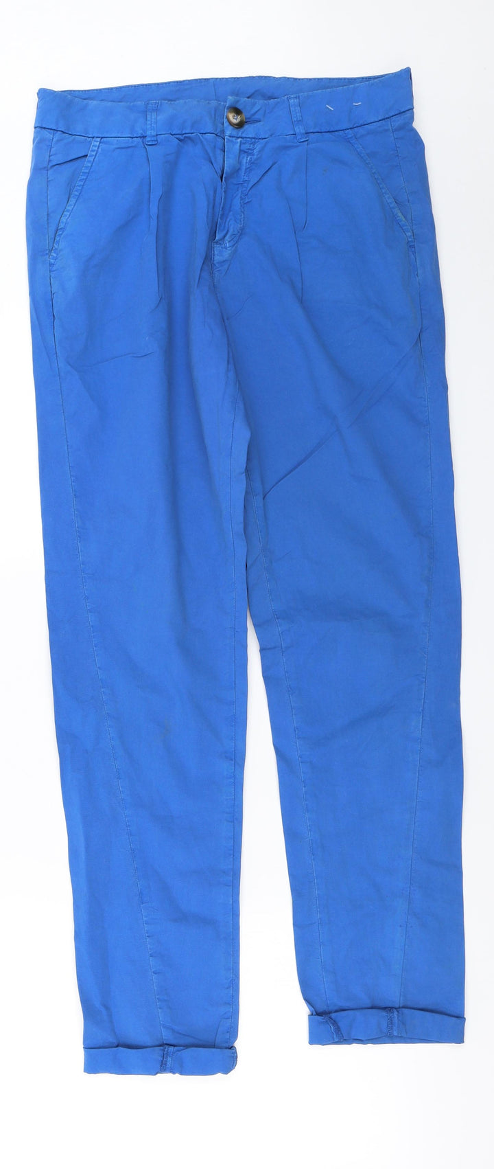 Topshop Womens Blue Trousers Size 10 L25 in
