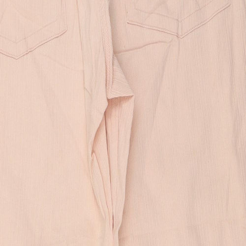 Papaya Womens Pink   Cropped Trousers Size 12 L21 in