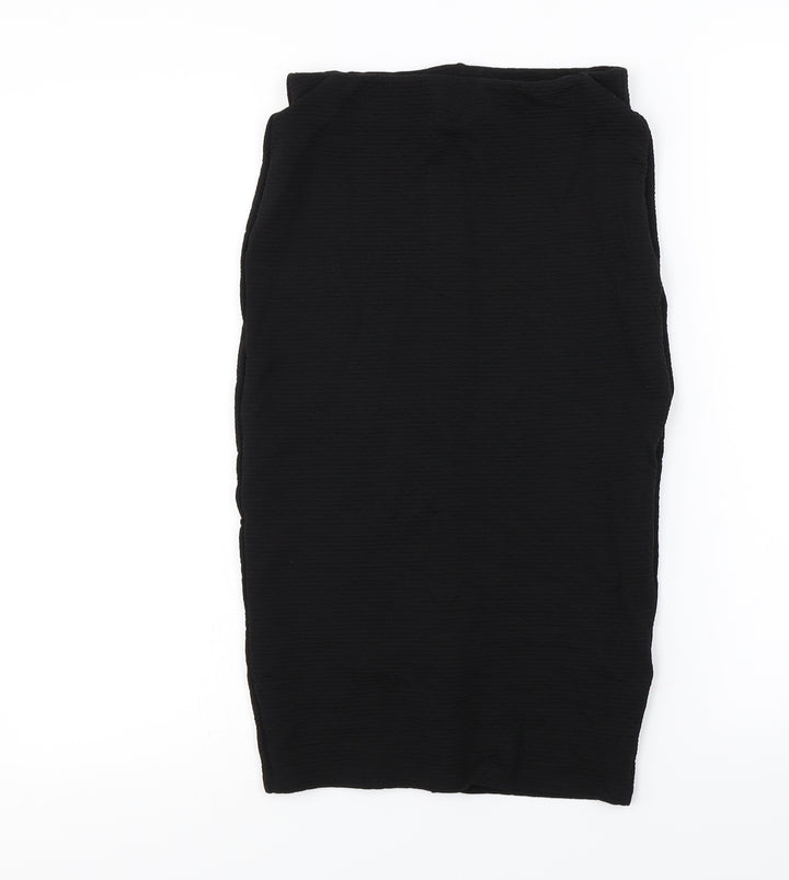 New Look Womens Black Bandage Skirt Size 8