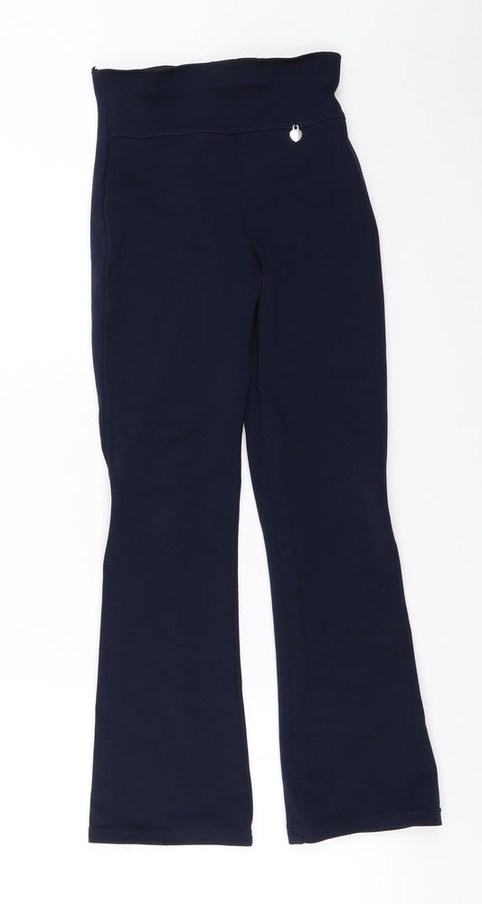 Front view of St Michael girls’ blue jegging trousers, size 10, years