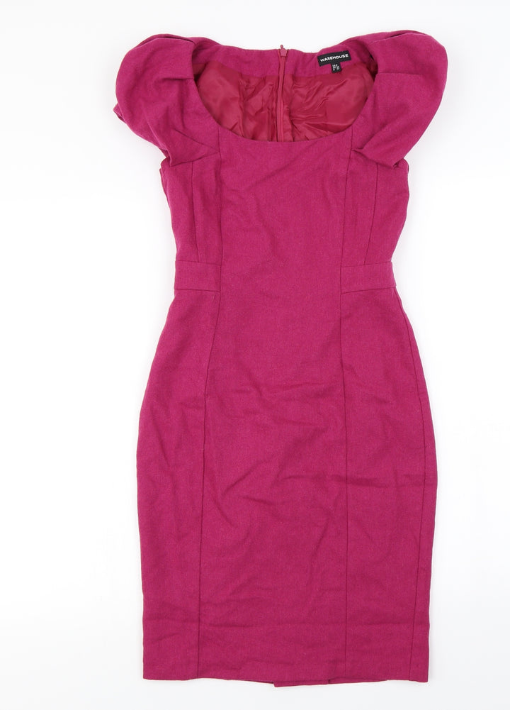 Warehouse Womens Purple A-Line Size 6
