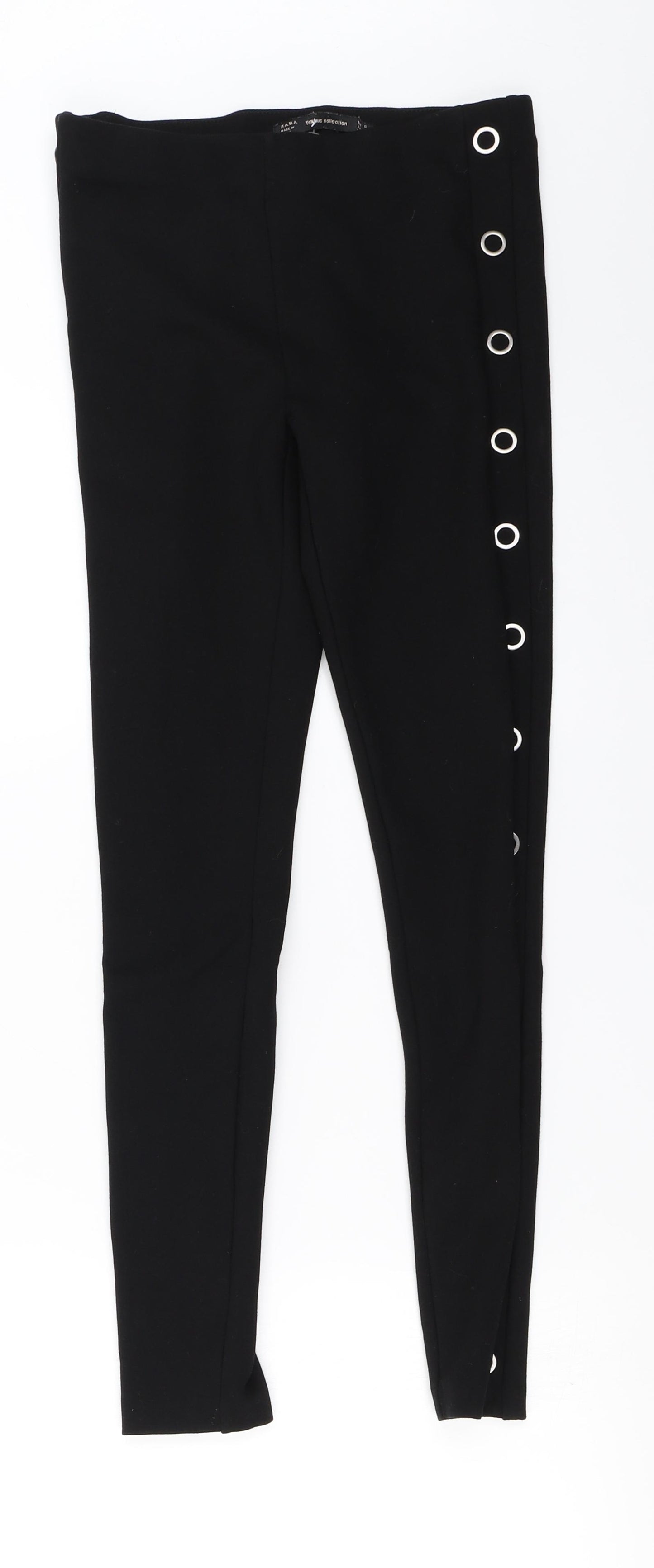 Zara Womens Black   Trousers  Size S L23 in