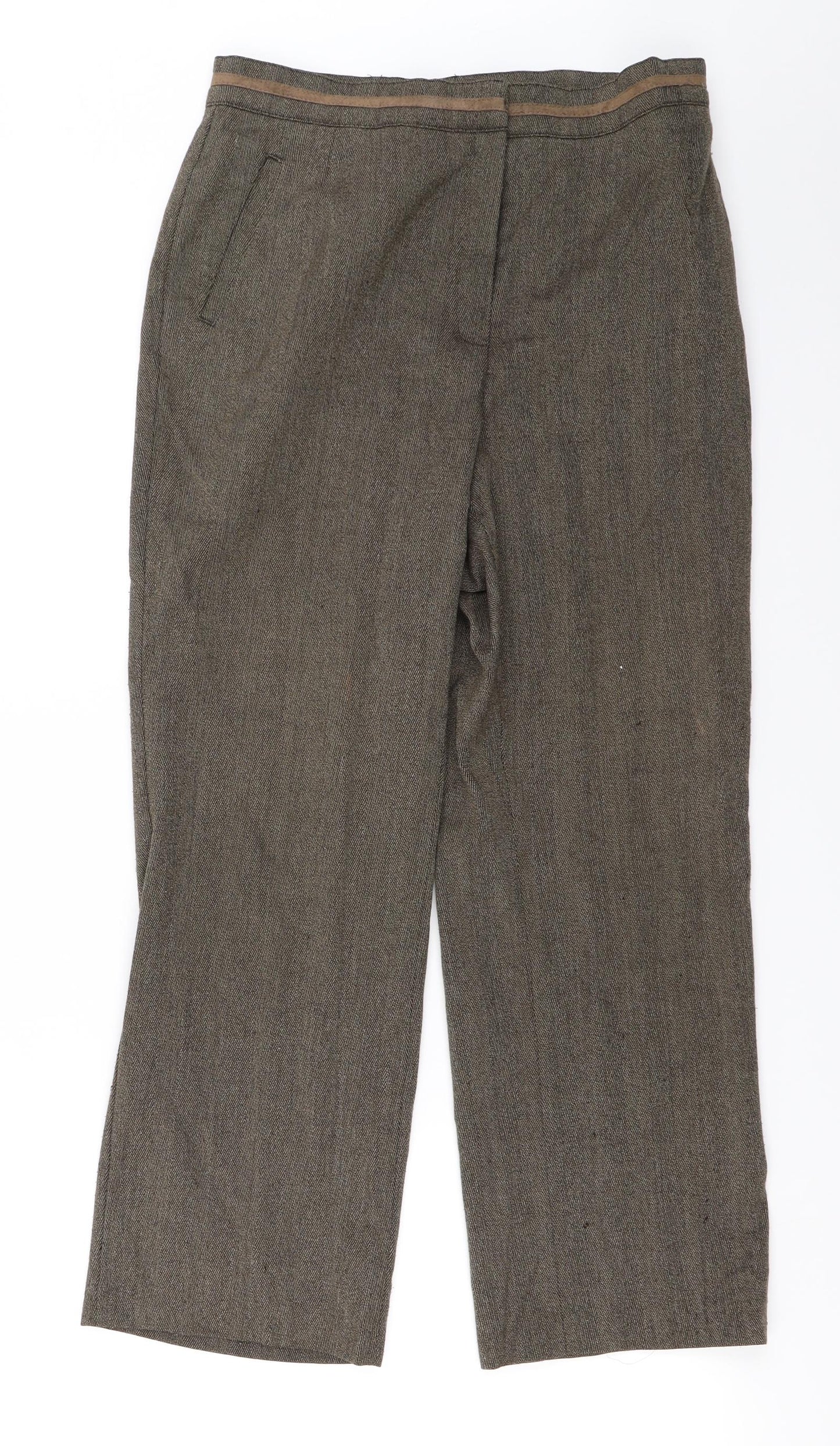 Marks and Spencer  Womens Brown   Trousers  Size 16 L27 in