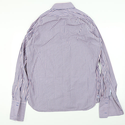Sartorial  Mens Red Striped   Button-Up Size 42