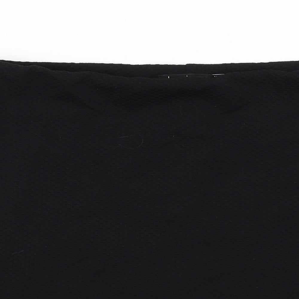 Boohoo  Womens Black   A-Line Skirt Size 10