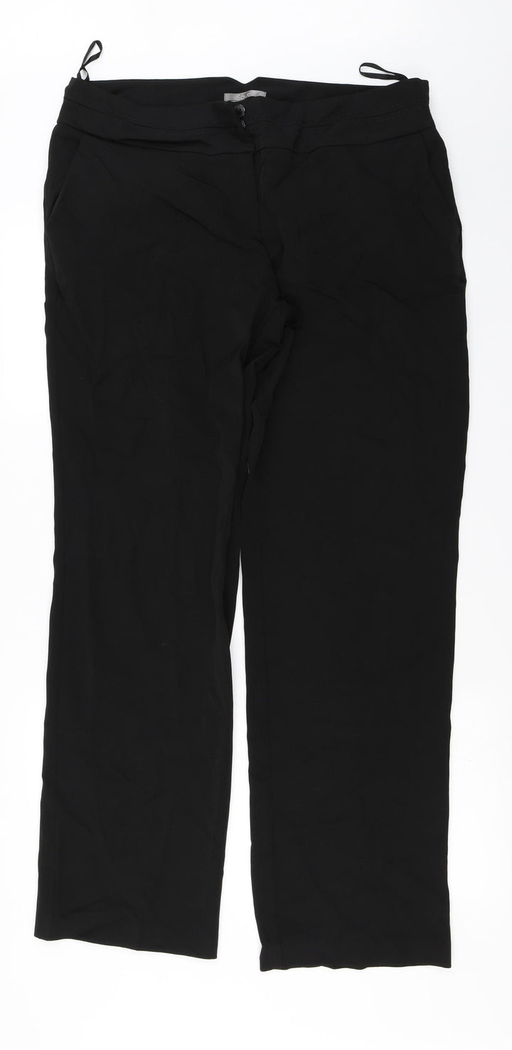 south Womens Black Trousers Size 36 in L30 in