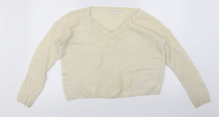 Grace & Milla Womens Ivory Pullover Jumper Size L