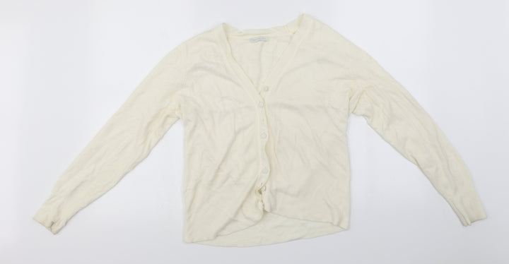 Matalan Womens Ivory Cardigan Jumper Size 14