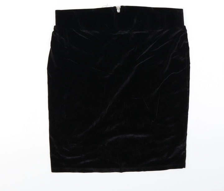 Miss Selfridge Womens Black A-Line Skirt Size 4