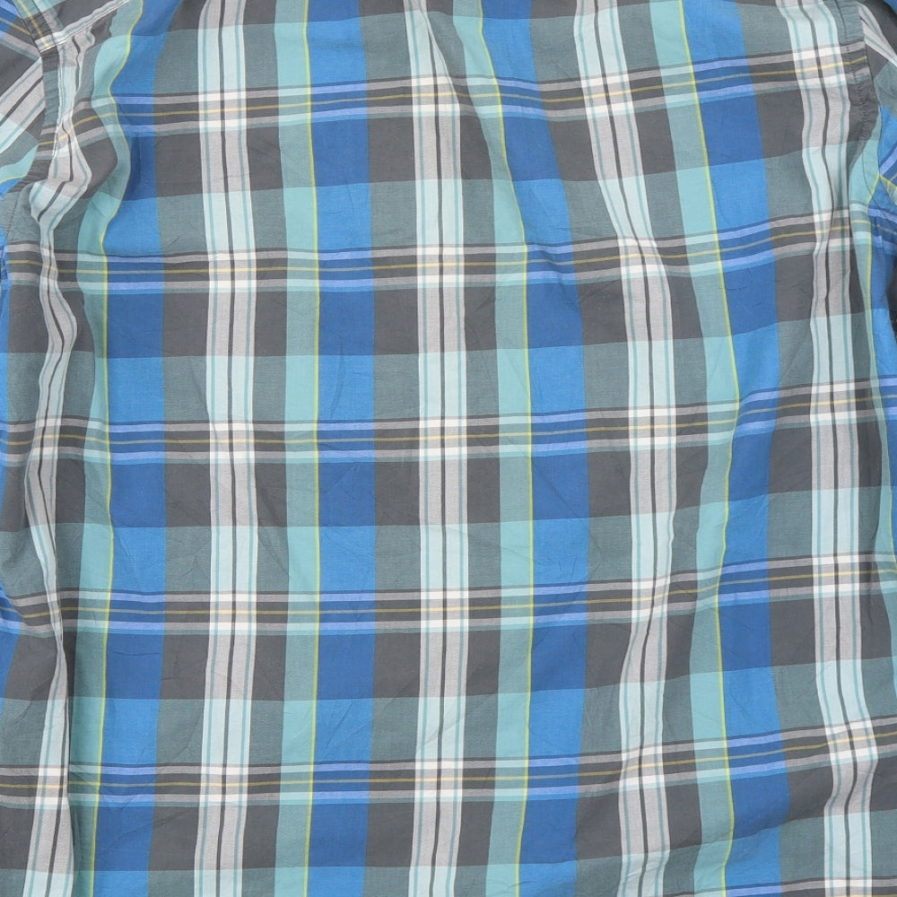Gap  Mens Grey Check   Button-Up Size XL