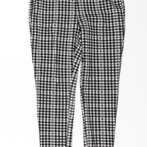 Marks and Spencer  Womens Grey Check  Trousers  Size 12 L22 in