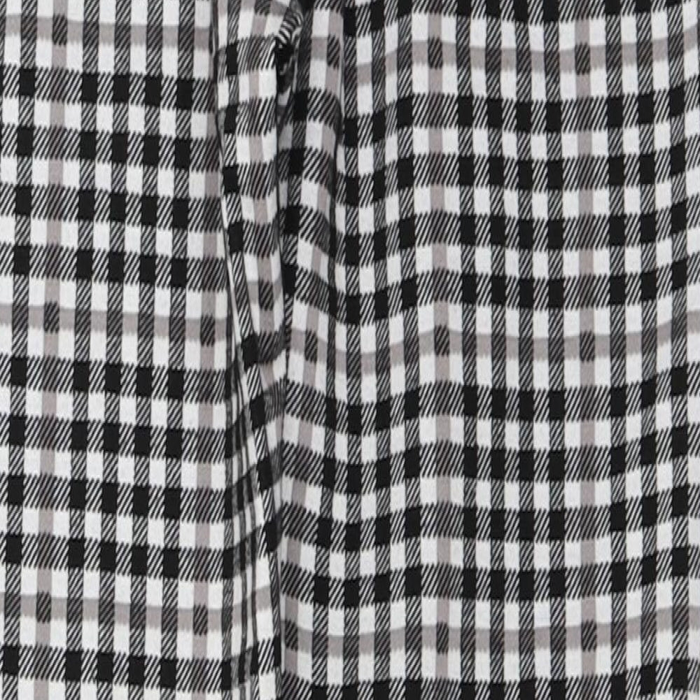 Marks and Spencer  Womens Grey Check  Trousers  Size 12 L22 in