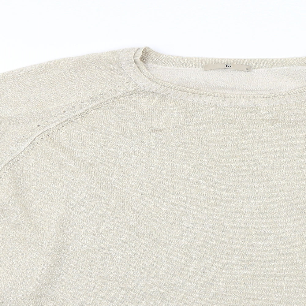 TU Womens Ivory   Pullover Jumper Size 12