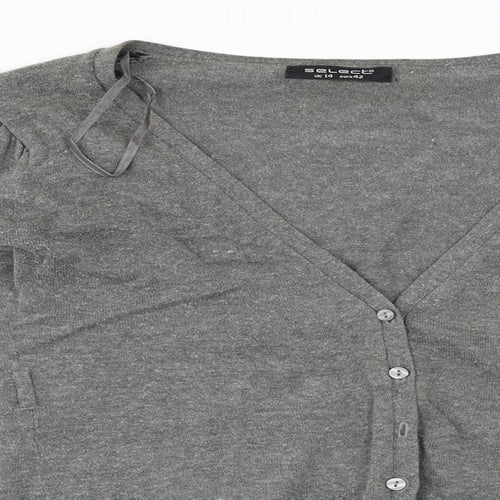 Select  Womens Grey   Cardigan Jumper Size 14
