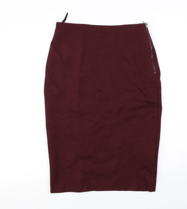 Marks and Spencer Womens Purple A-Line Skirt Size 10