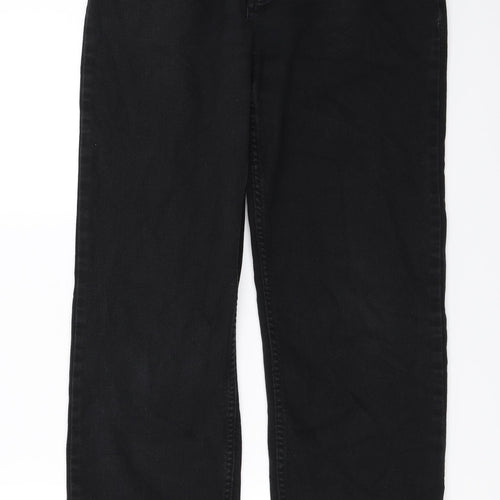 regular stretch Mens Black   Straight Jeans Size 32 in L25 in
