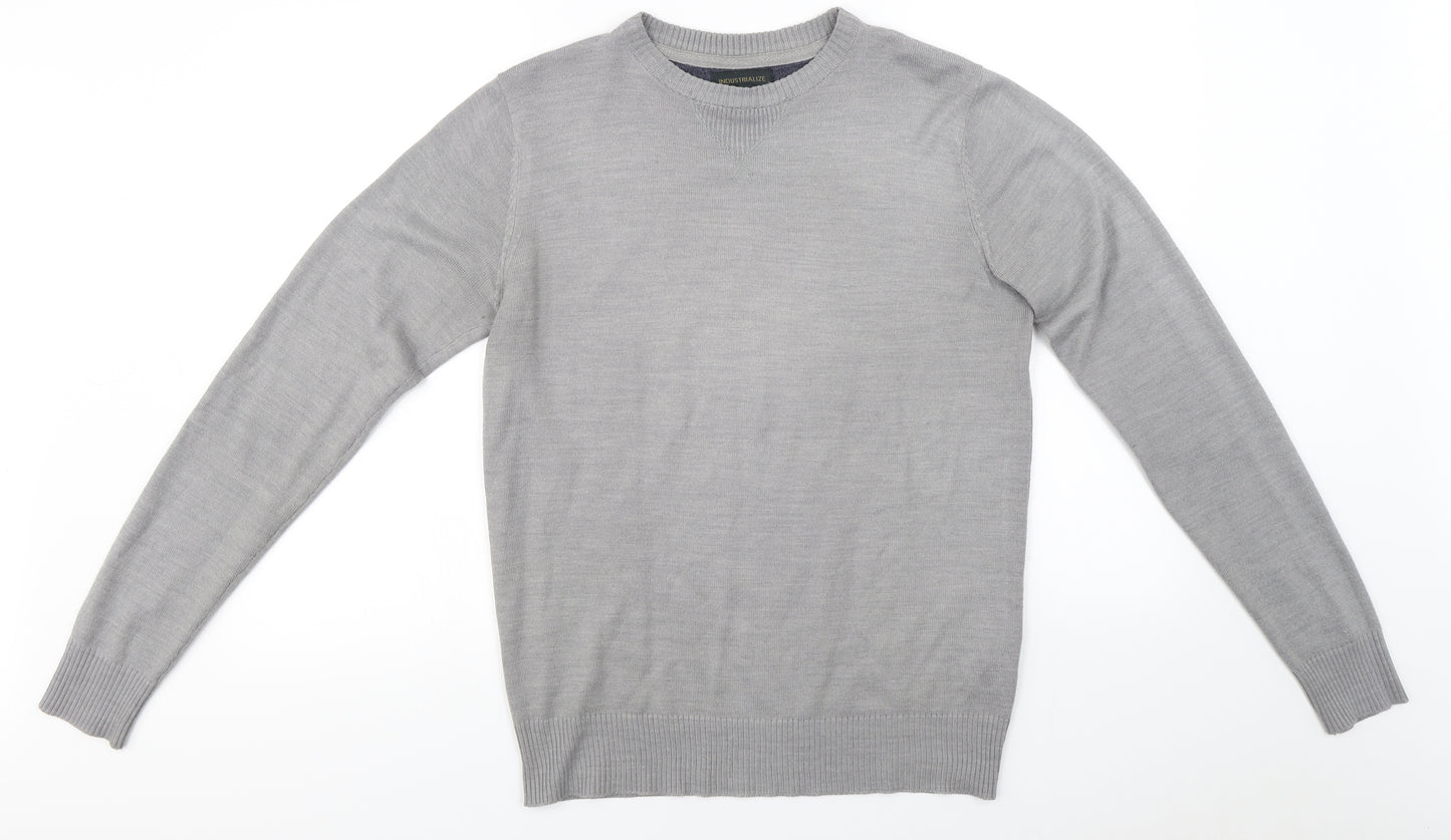 industrialize  Mens Grey   Pullover Jumper Size S