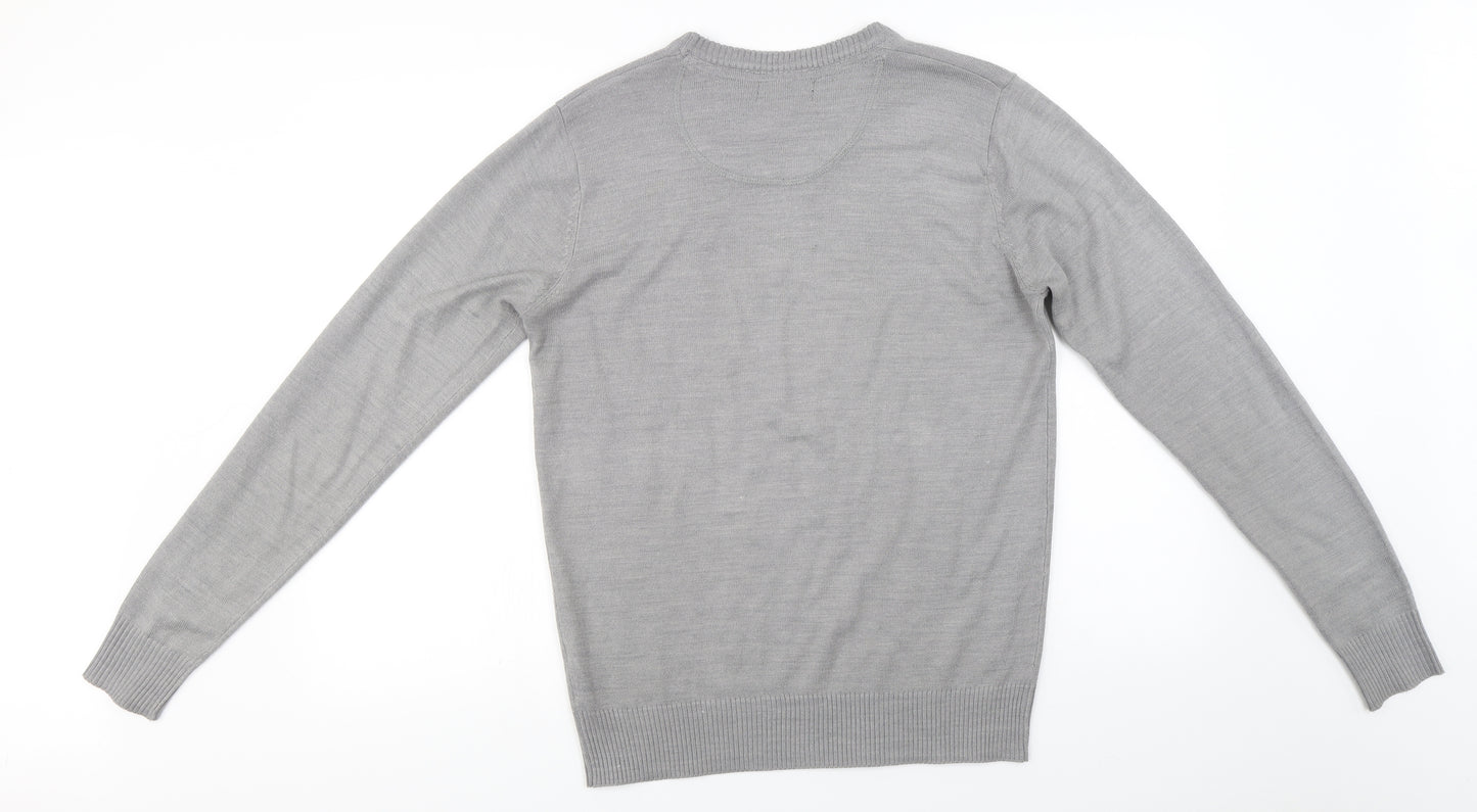 industrialize  Mens Grey   Pullover Jumper Size S