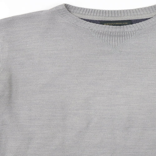 industrialize  Mens Grey   Pullover Jumper Size S