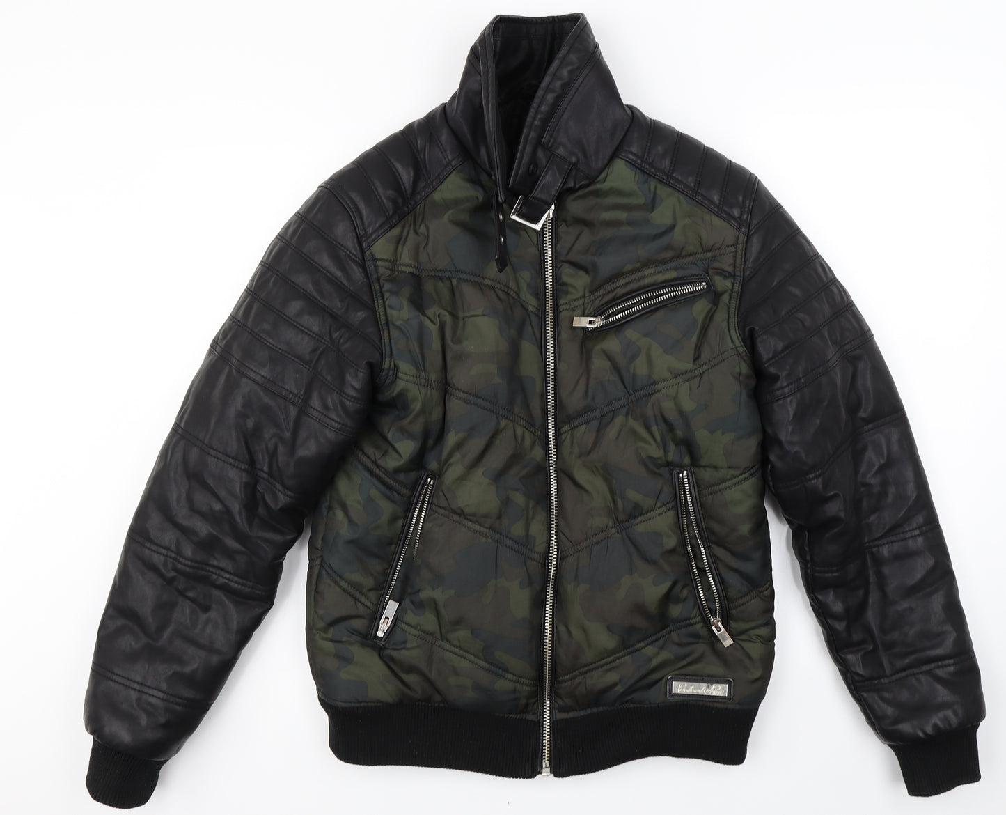 Condemned Nation  Womens Green Camouflage  Jacket Coat Size S