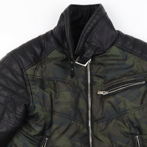 Condemned Nation  Womens Green Camouflage  Jacket Coat Size S
