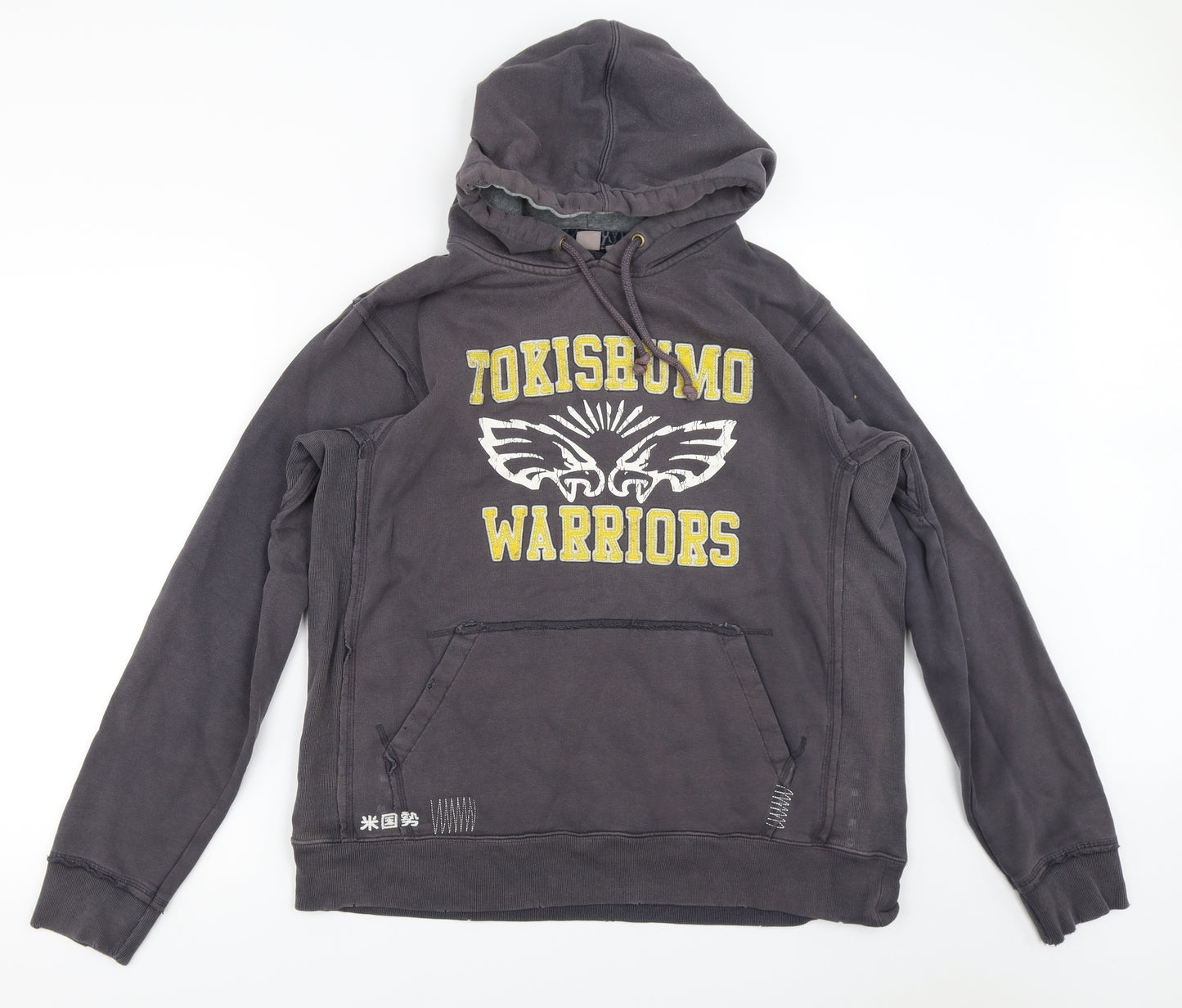 TU Mens Grey   Pullover Hoodie Size L