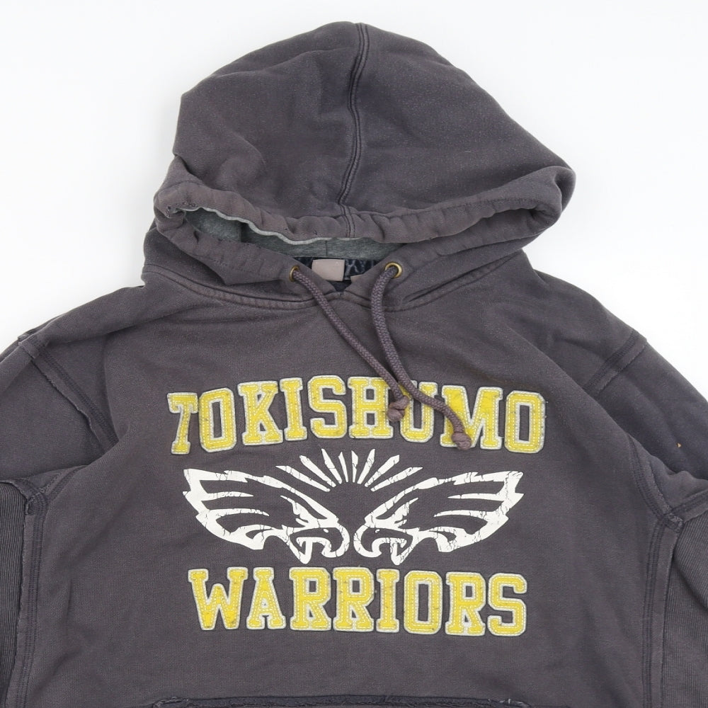 TU Mens Grey   Pullover Hoodie Size L