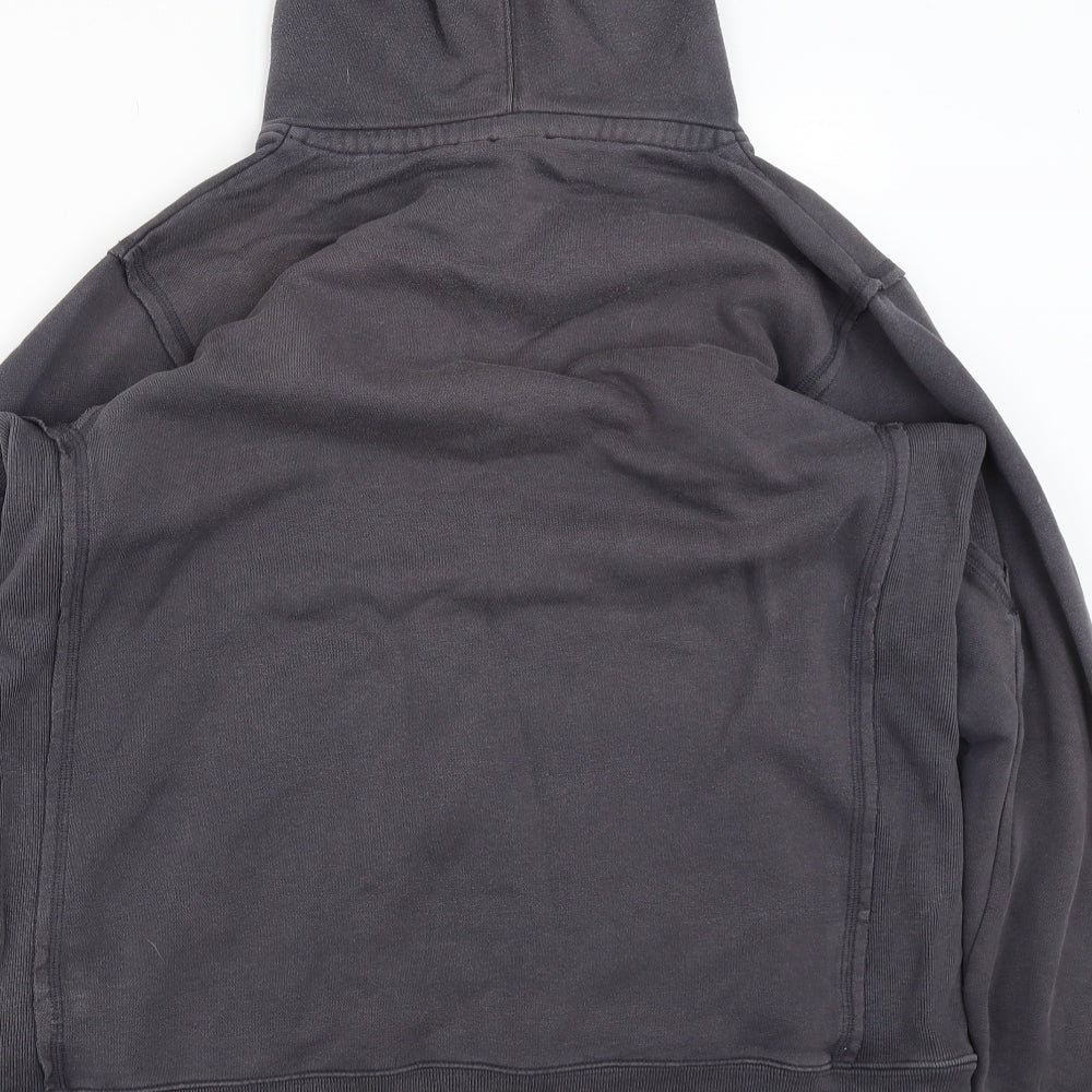 TU Mens Grey   Pullover Hoodie Size L