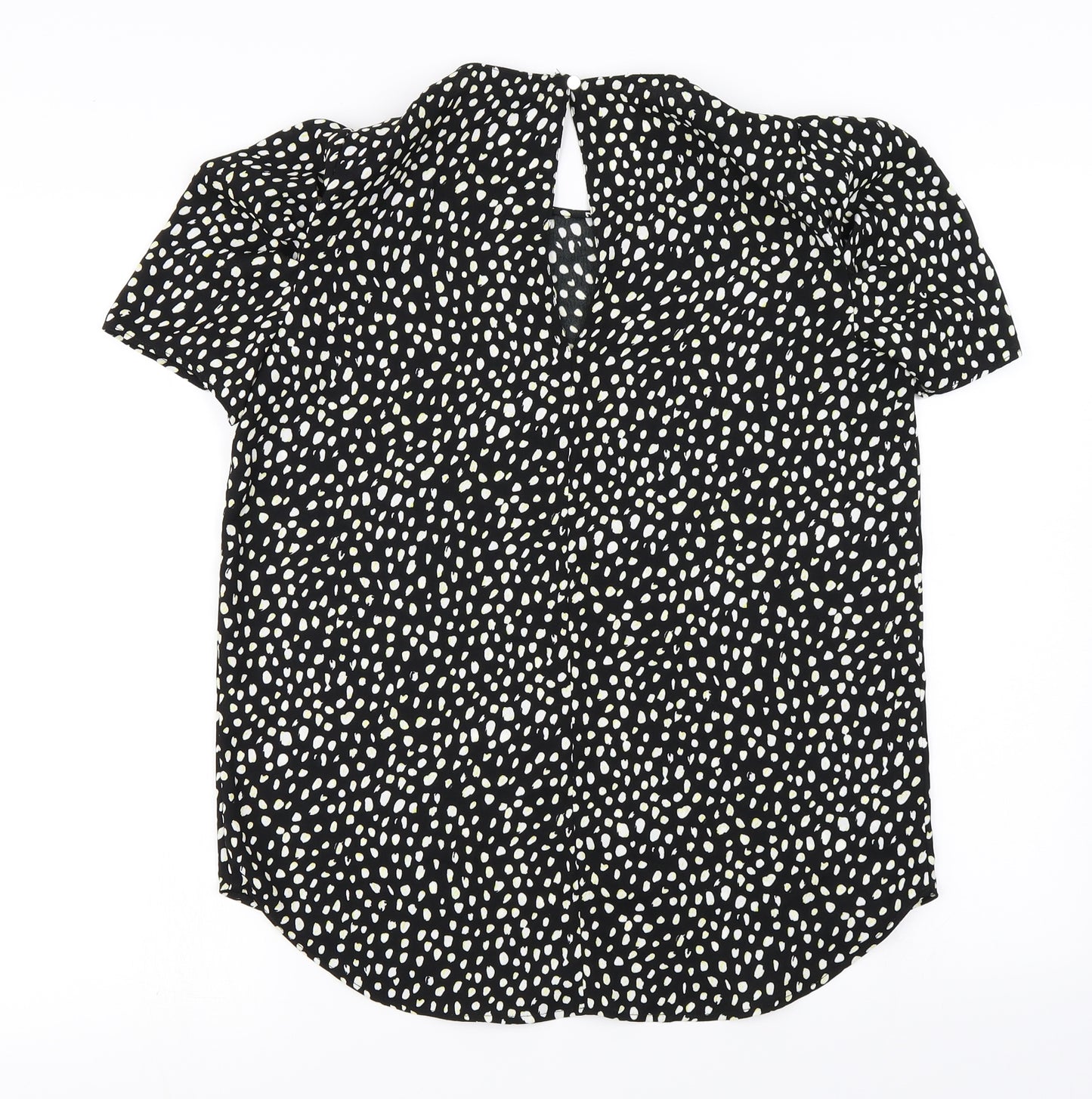River Island  Womens Black Animal Print  Basic Blouse Size 8