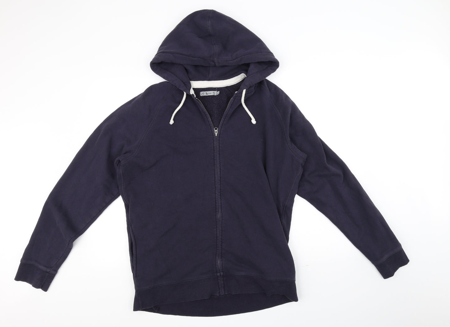 TU MAN Mens Blue   Full Zip Hoodie Size L