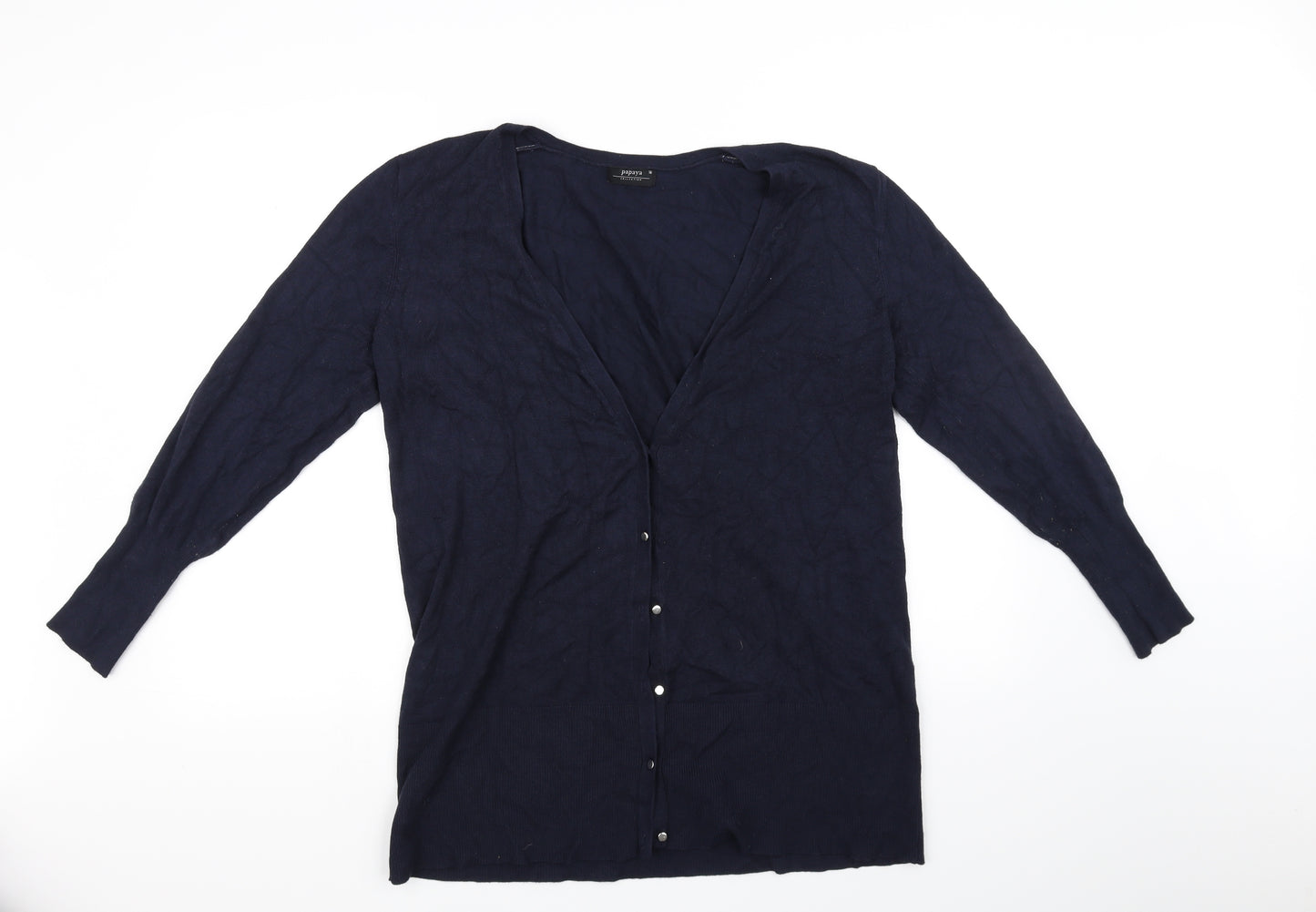 Papaya Womens Blue   Cardigan Jumper Size 16
