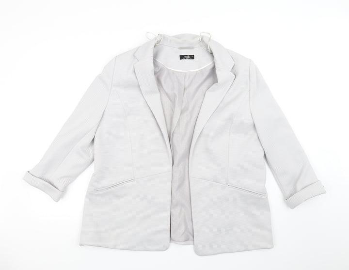 Wallis Womens Grey Jacket Size 10