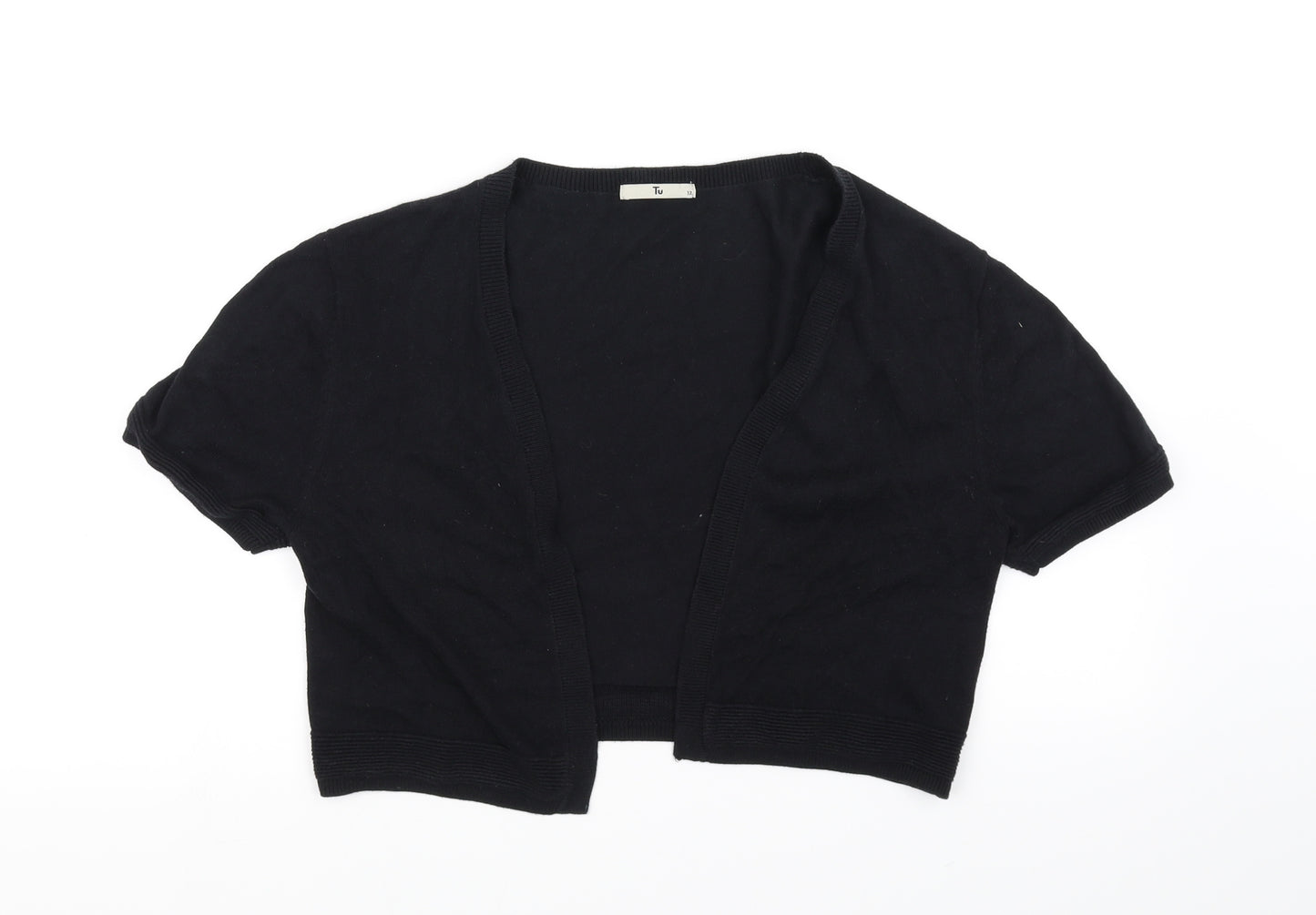 TU Womens Black   Cardigan Jumper Size 12