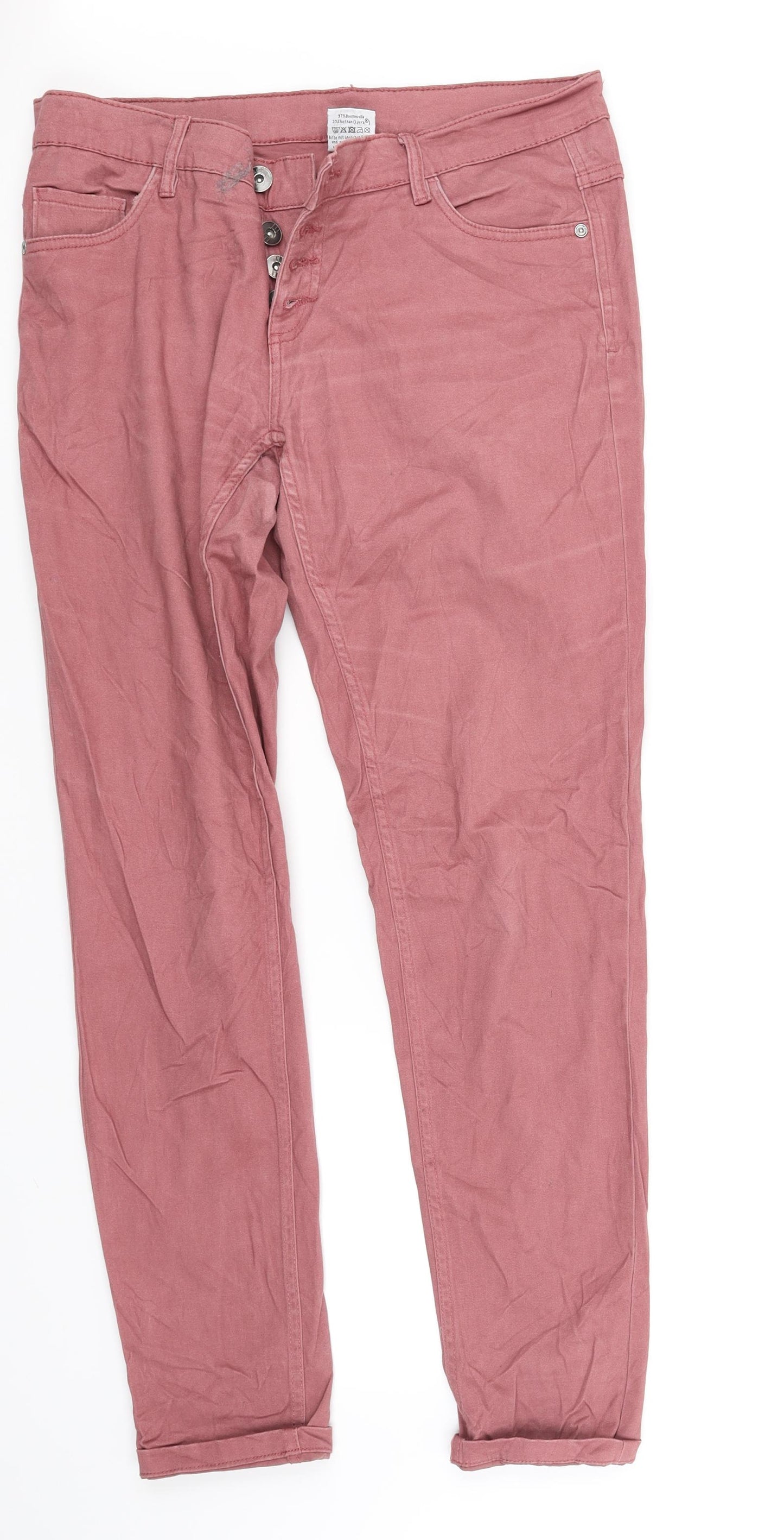 Up Fashion Womens Pink   Trousers  Size 10 L31 in