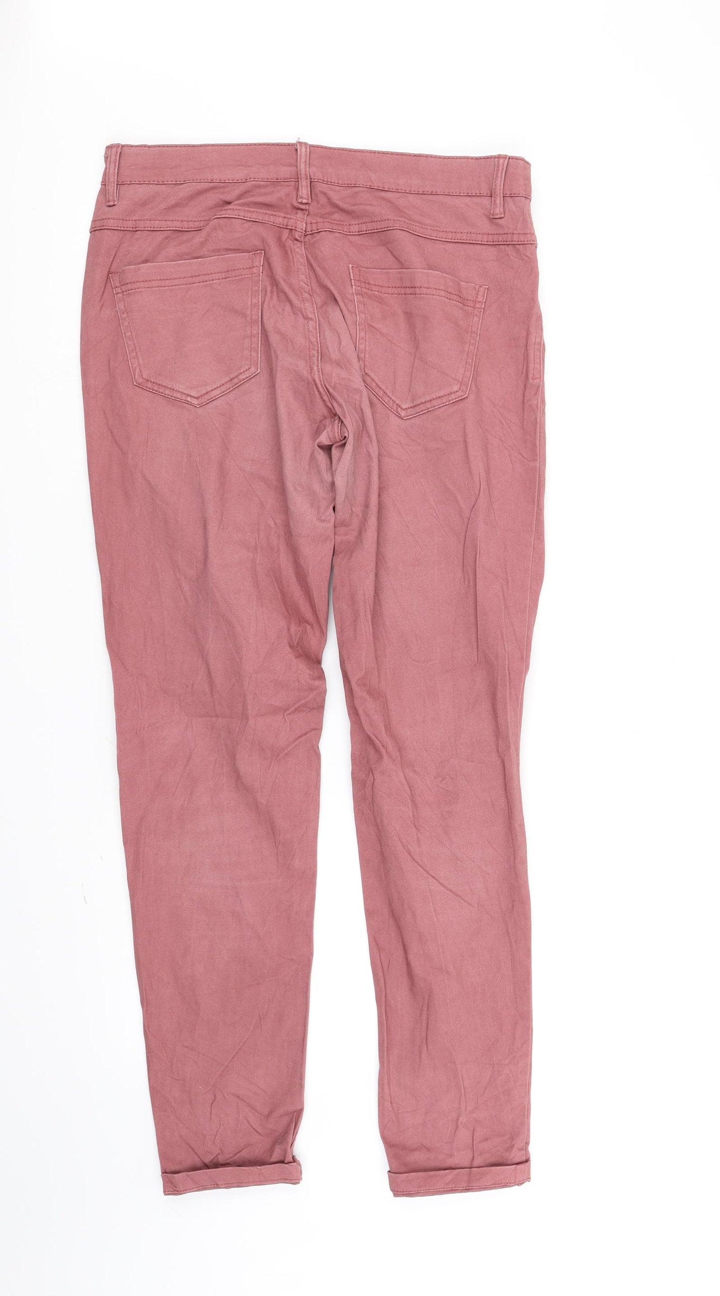 Up Fashion Womens Pink   Trousers  Size 10 L31 in
