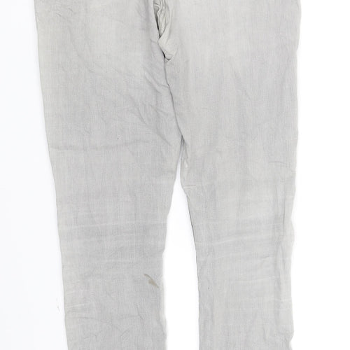Preworn Womens Grey   Straight Jeans Size 10 L31 in