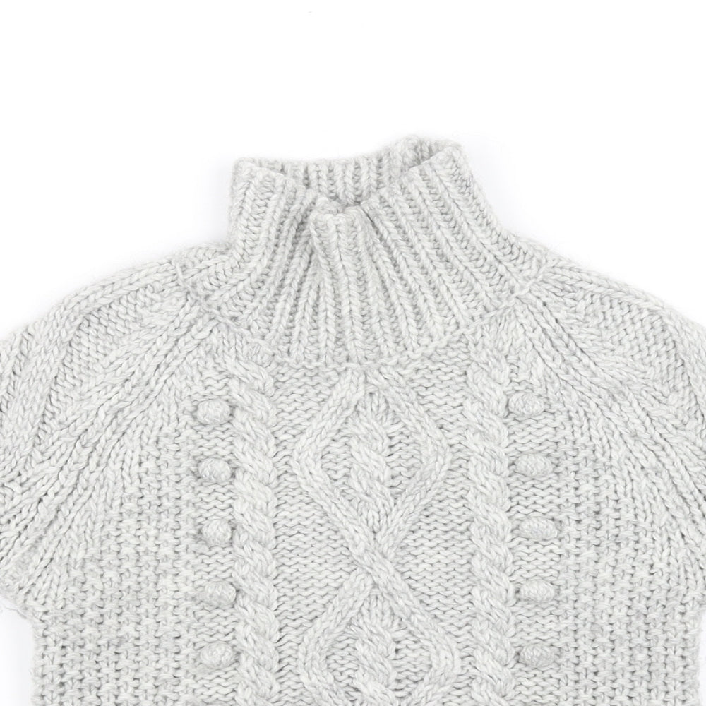 Zara Knit Womens Grey   Pullover Jumper Size S