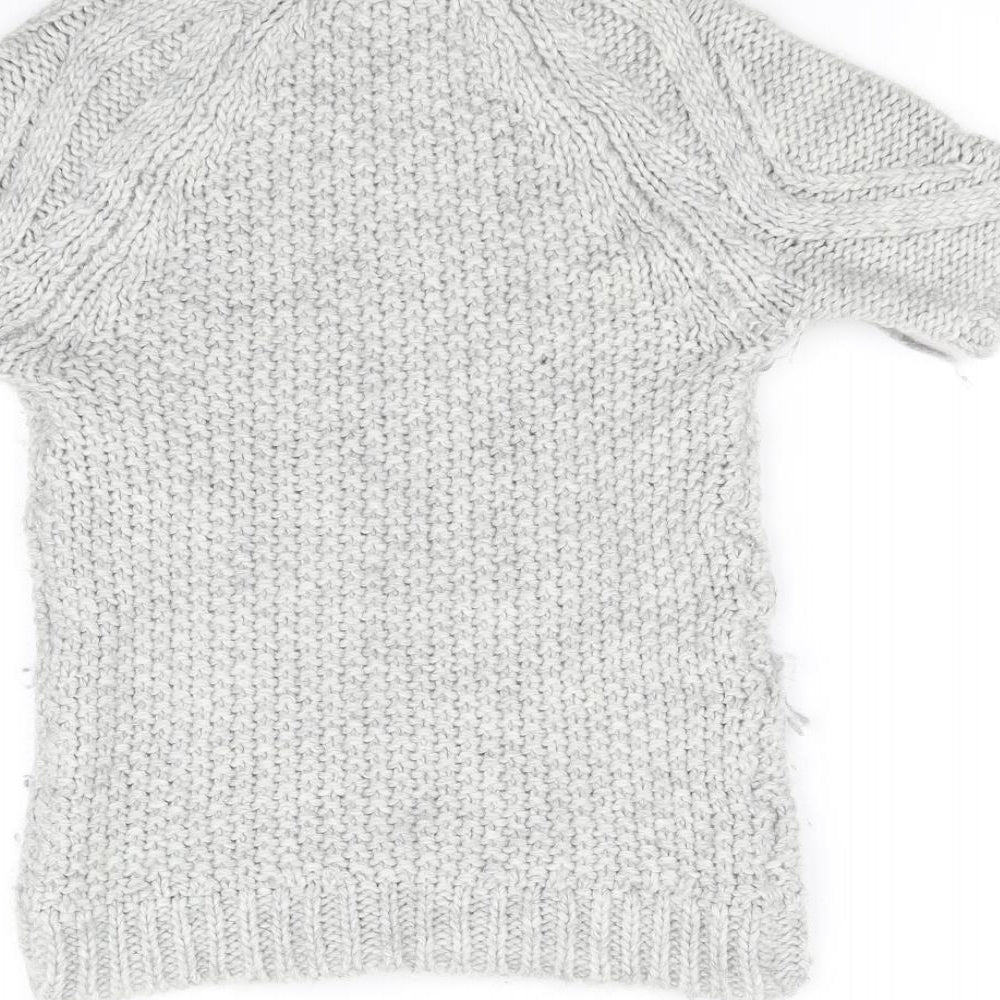 Zara Knit Womens Grey   Pullover Jumper Size S