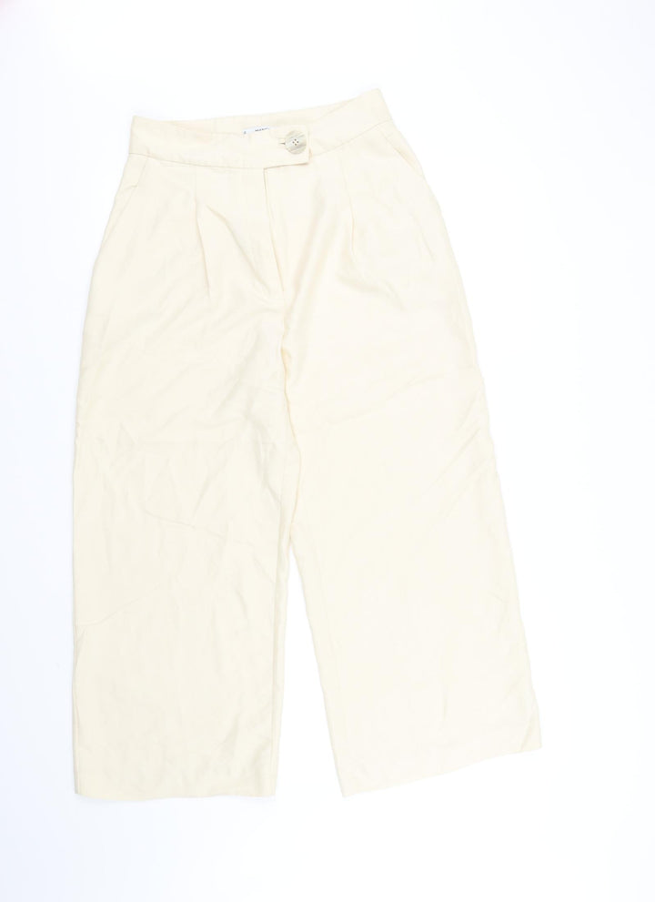 Mango Womens Beige   Trousers  Size 8 L28 in