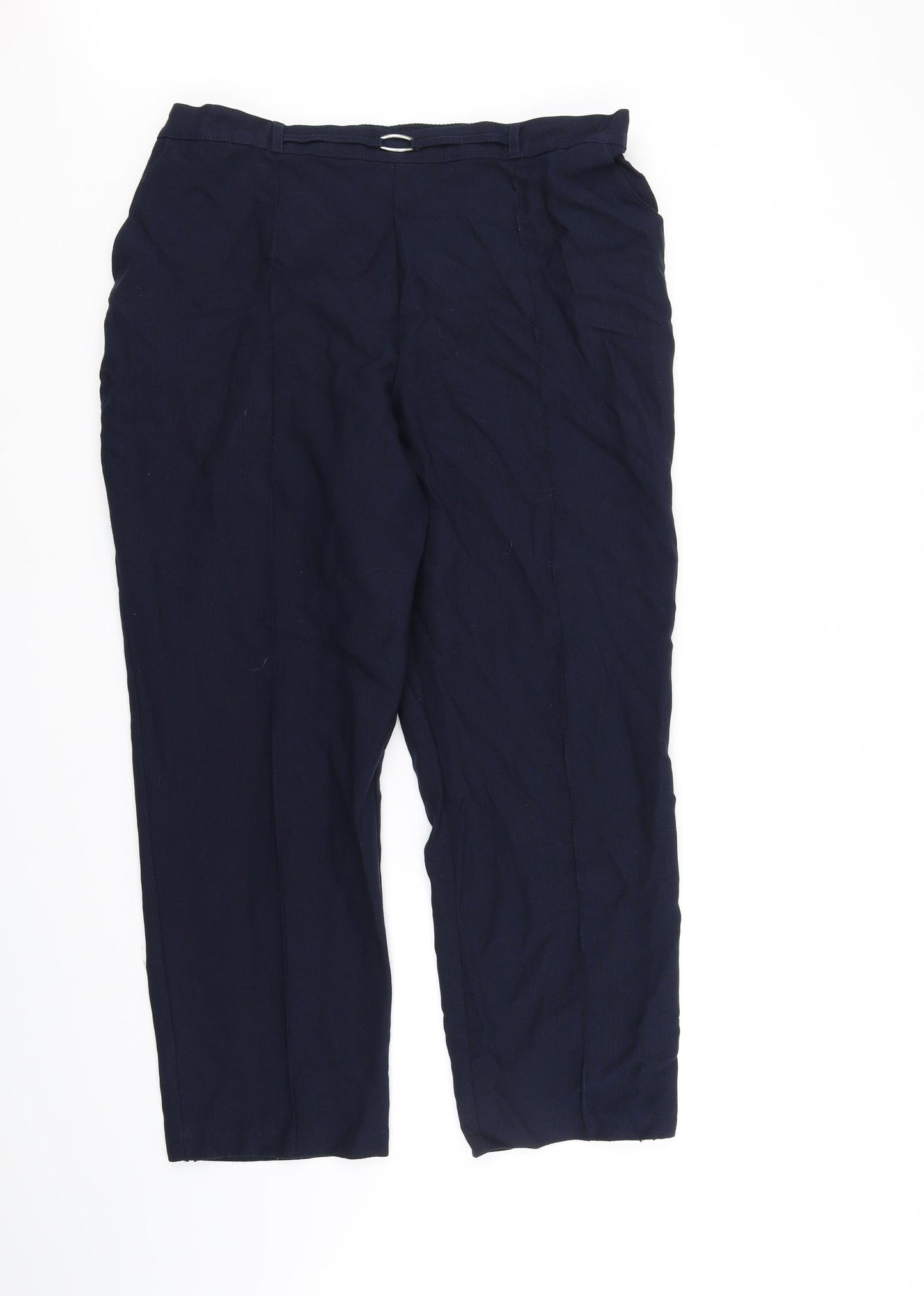 Marks and Spencer Womens Blue   Trousers  Size 16 L27 in
