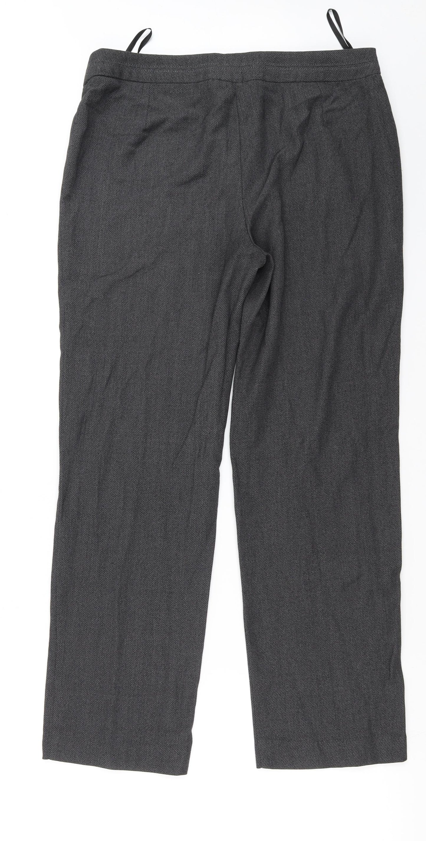 Marks and Spencer  Womens Grey   Trousers  Size 12 L26 in