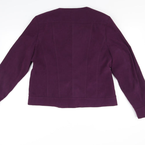 David Emanuel Womens Purple   Jacket  Size 14