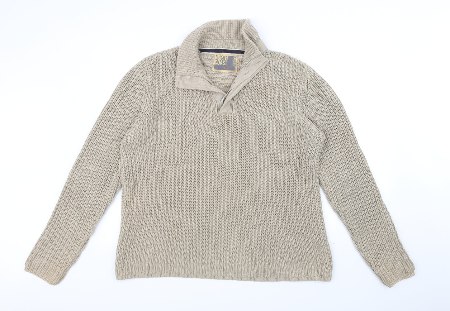 north coast Mens Beige   Pullover Jumper Size L