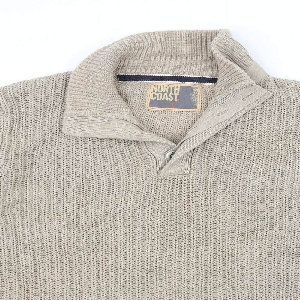 north coast Mens Beige   Pullover Jumper Size L