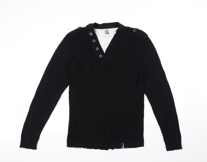 UrbanSpirit Mens Black Pullover Jumper Size L