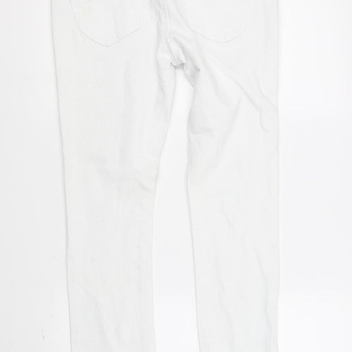 True2u Womens White   Straight Jeans Size 12 L30 in